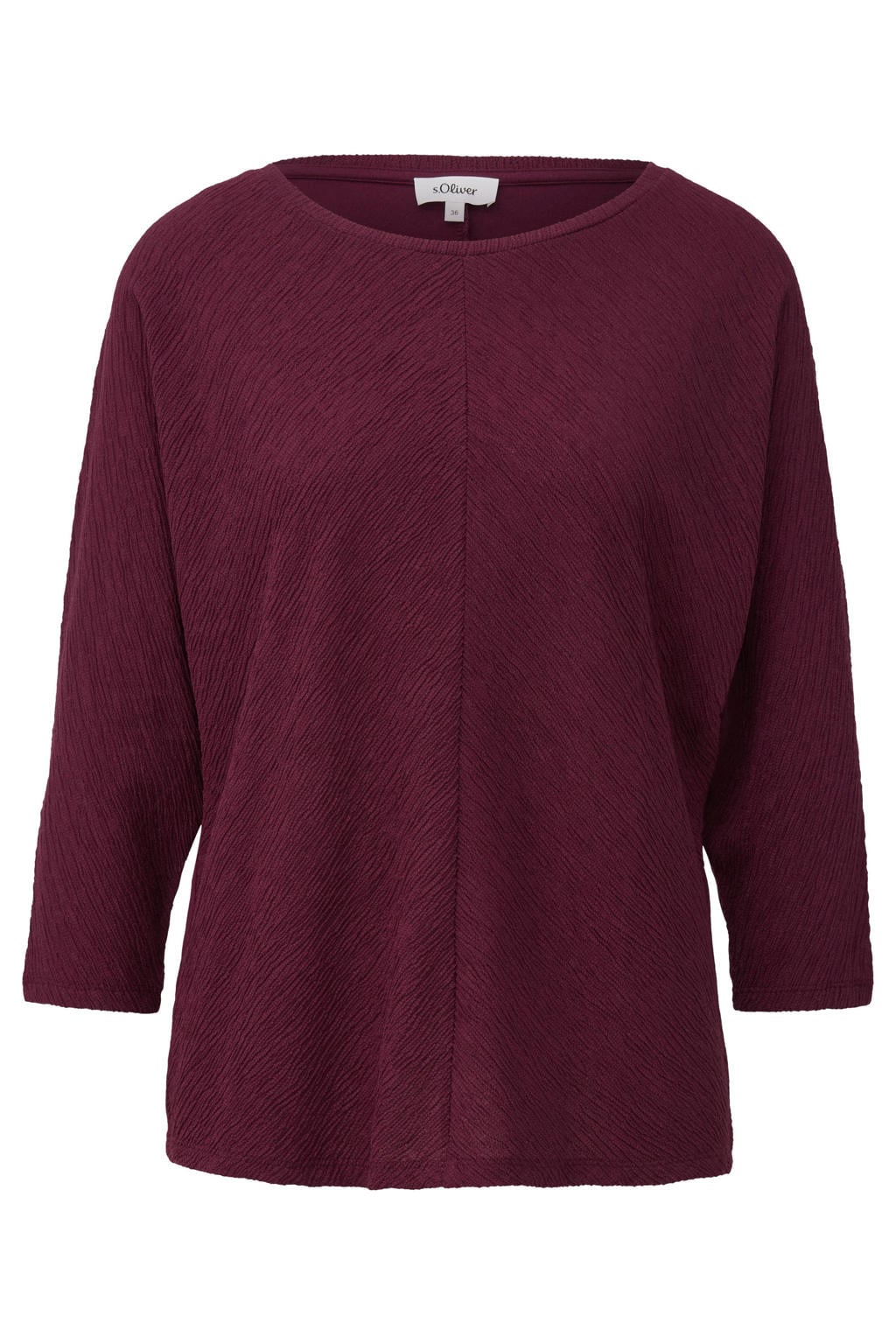 s.Oliver Curve Plus Size top - donkerpaars