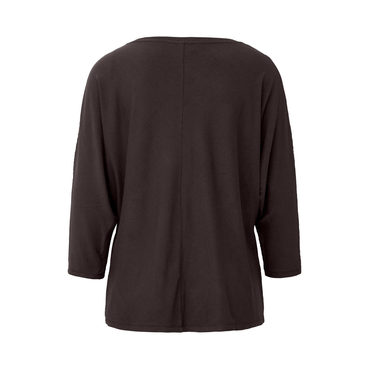 s.Oliver Curve Plus Size top donkerbruin
