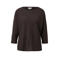 s.Oliver Curve Plus Size top - donkerbruin