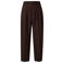 s.Oliver pantalon met plooien en krijtstreep - donkerbruin