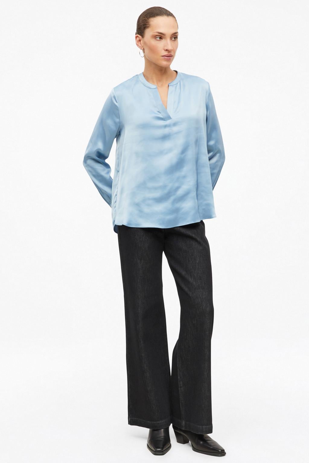 s.Oliver BLACK LABEL blousetop - lichtblauw
