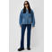 QS denim blouse - mediumblauw