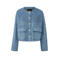 s.Oliver BLACK LABEL suèdelook tussenjas - blauw