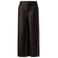 s.Oliver imitatieleren straight leg cropped broek - donkerbruin