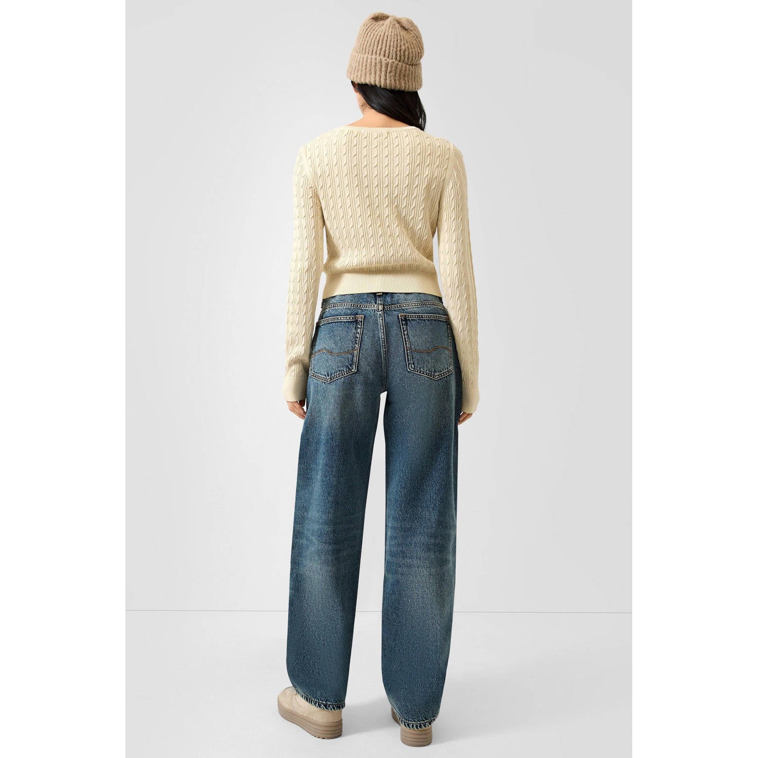QS barrel jean medium