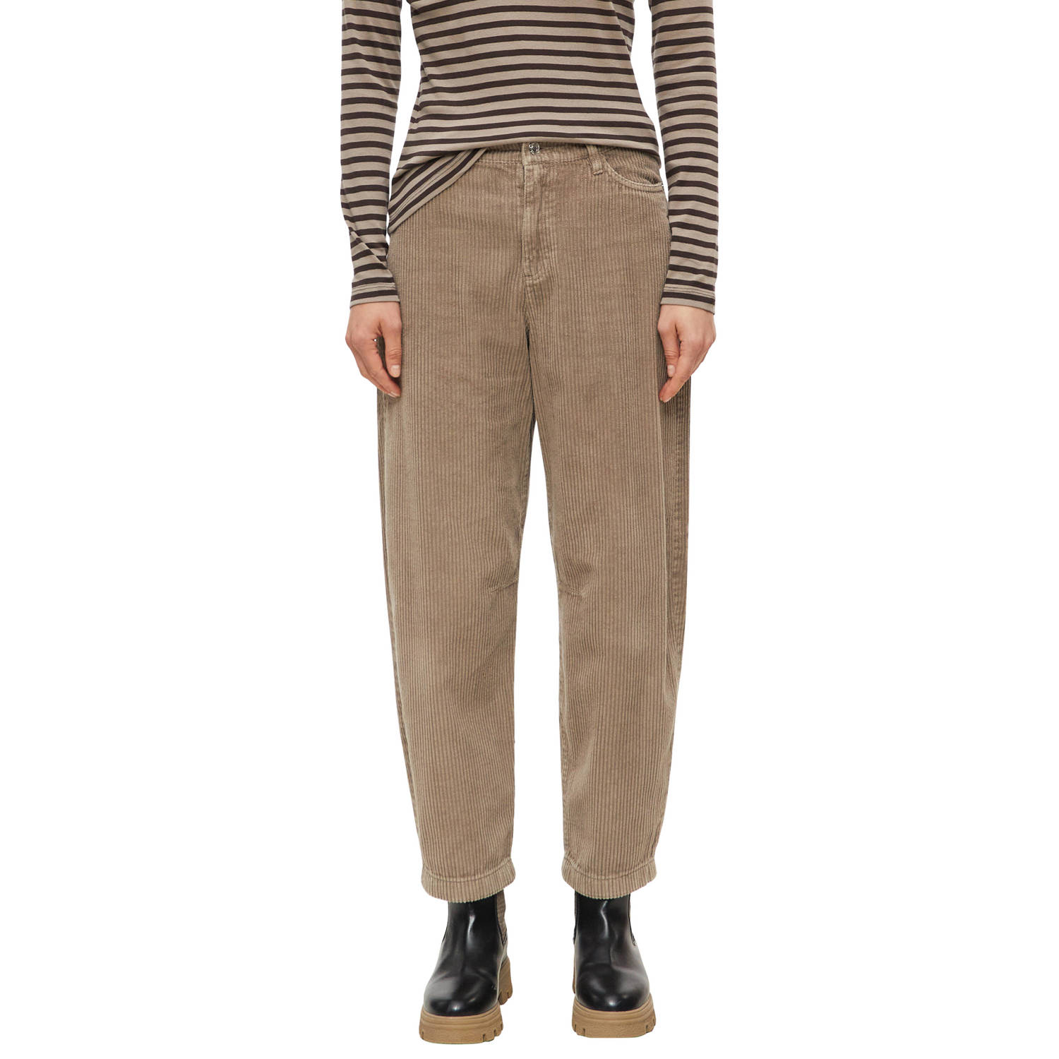 s.Oliver barrel corduroy broek beige