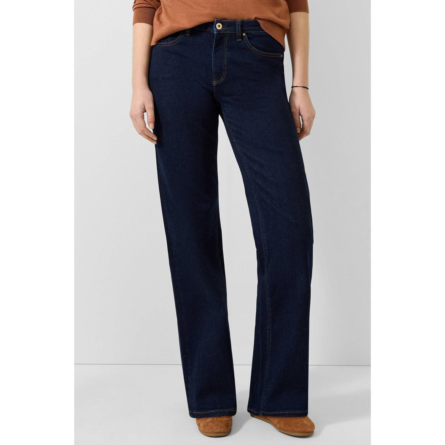 QS straight leg jeans dark blue