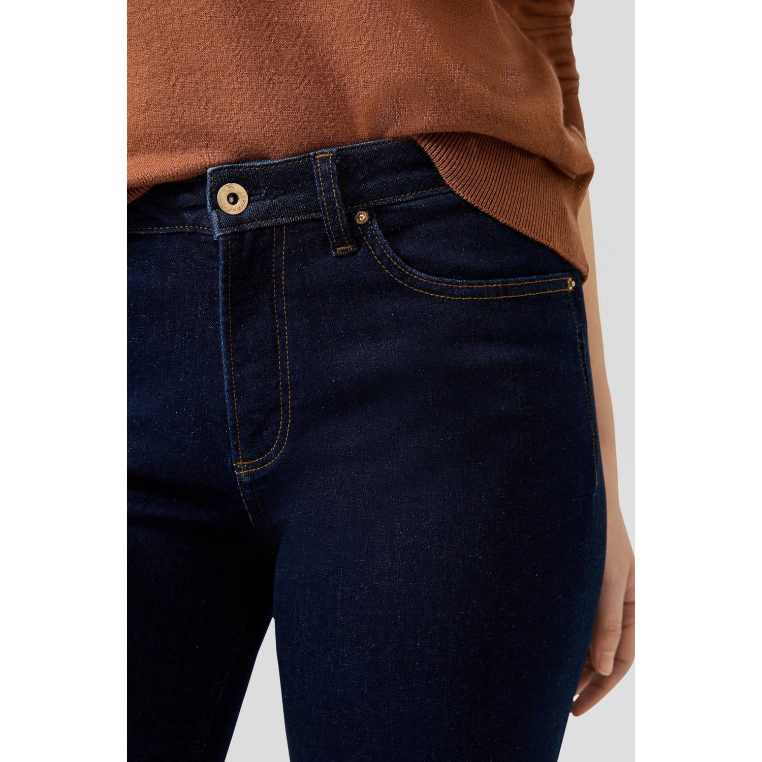 QS straight leg jeans dark blue
