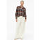 s.Oliver wide leg casual broek - ecru