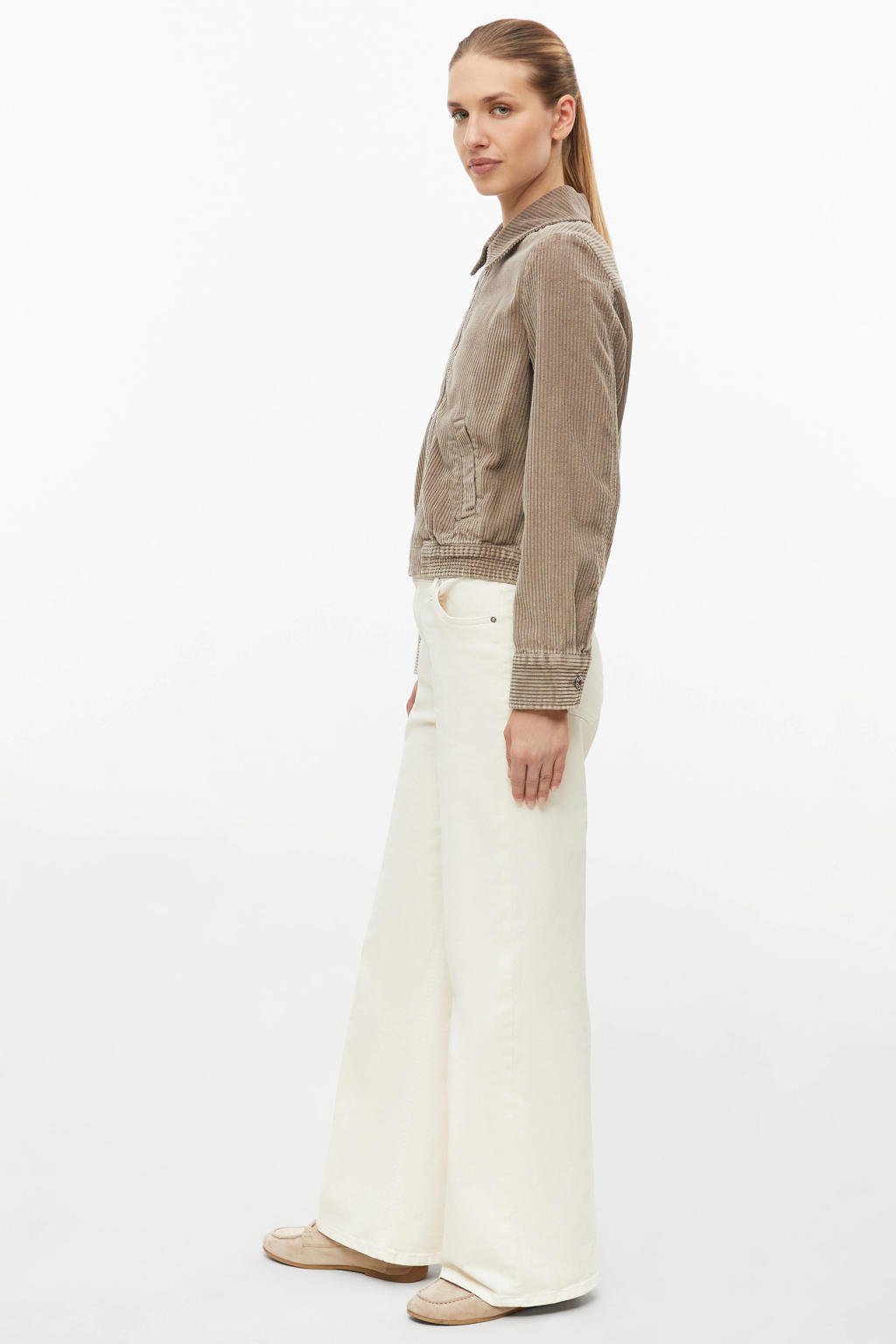 s.Oliver corduroy jas - taupe