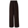 s.Oliver Curve Plus Size wide leg corduroy casual broek - donkerbruin