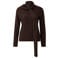 s.Oliver BLACK LABEL gebreide trui met glitters en wol - donkerbruin