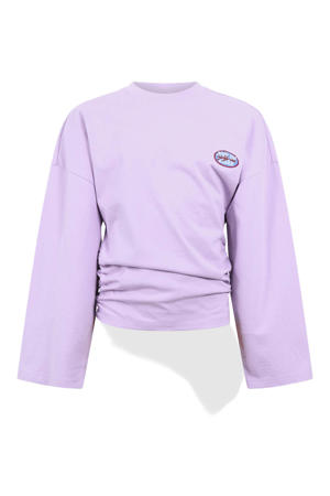 longsleeve met patches - paars