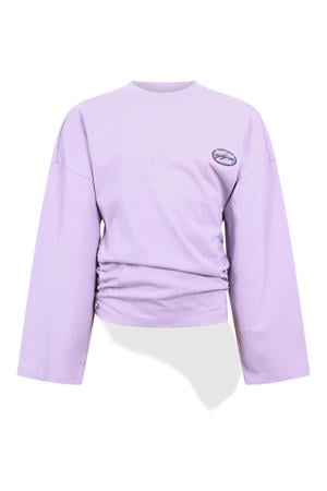 longsleeve met patches - paars
