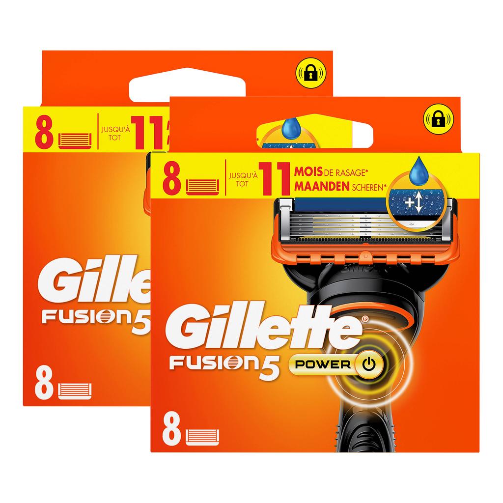 Gillette Fusion Power Scheermesjes - 2 x 8 stuks
