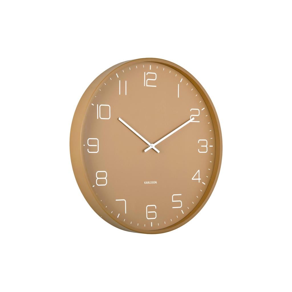 Karlsson wandklok Lofty Ø40 cm - mokkabruin