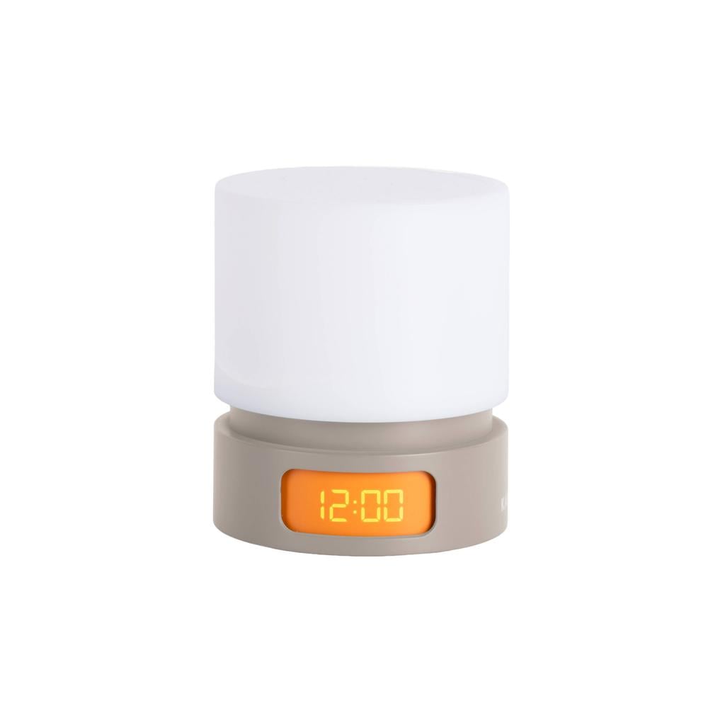 Karlsson Pillar Light LED wekker - warmgrijs