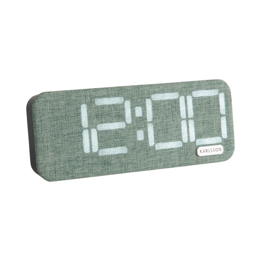 Karlsson Roanne LED wekker - jungle groen - KA6154GR