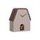 Karlsson wandklok Highland Cow Cuckoo 9,4x22,7x25 cm - warmgrijs