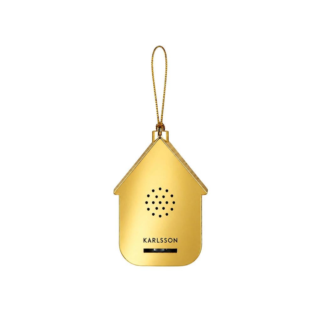 Karlsson Mini Cuckoo wandklok 3x5,4x7,2 cm - verguld