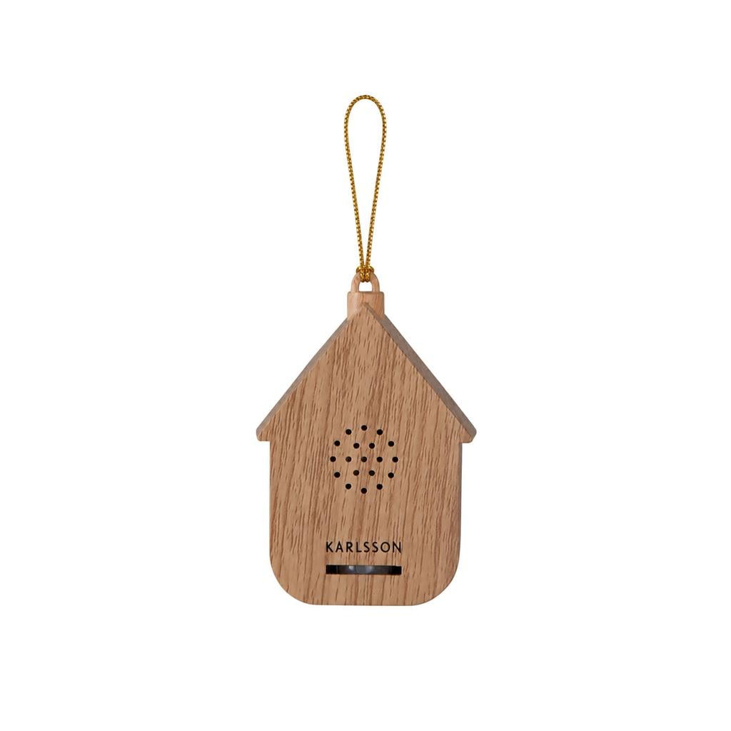 Karlsson Mini Cuckoo wandklok 3x5,4x7,2 cm - licht hout