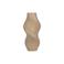 Present Time keramieken vaas Paris Twisted 14x28,5 cm - latte bruin