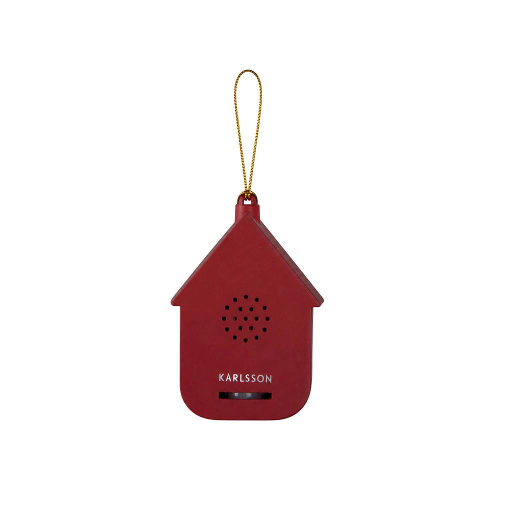 Karlsson wandklok Mini Cuckoo 3x5,4x7,2 cm - rode oker