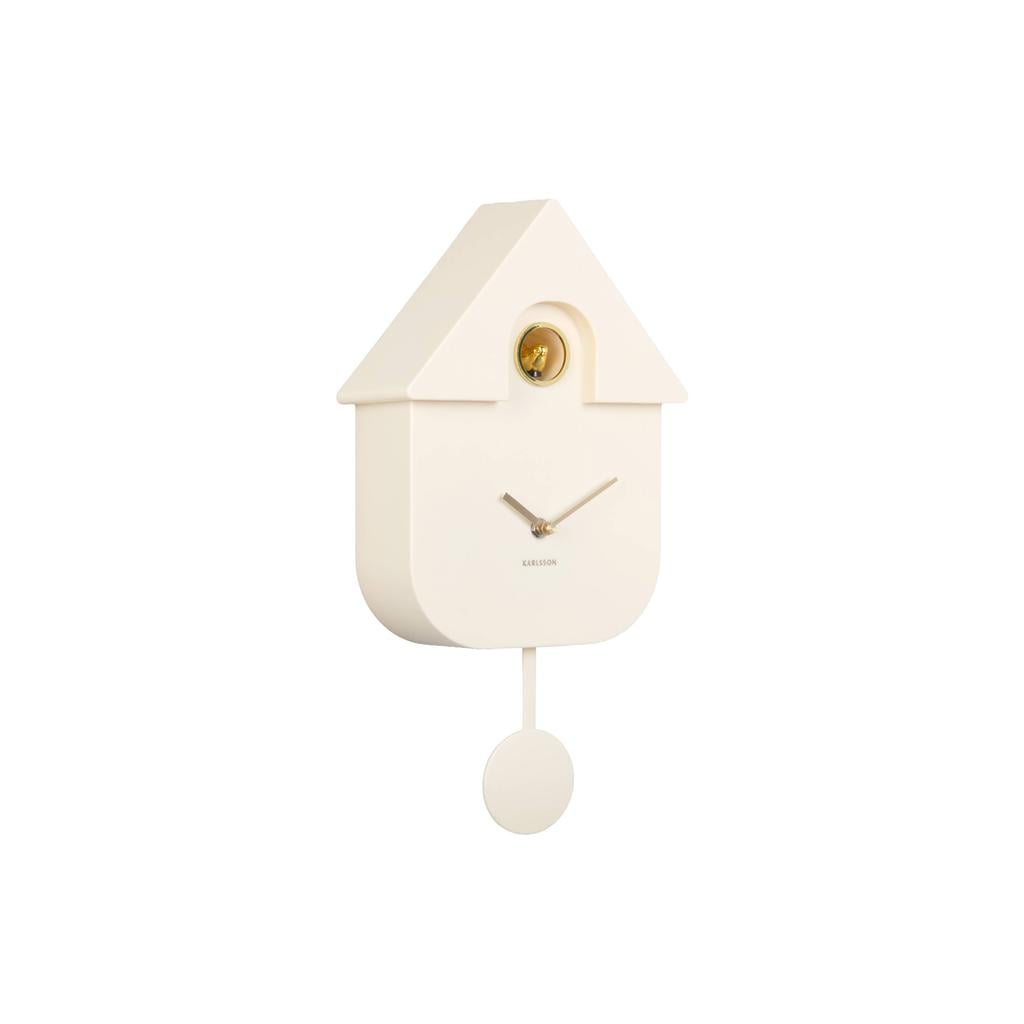 Karlsson Modern Cuckoo Oro wandklok 8,5x21,5x41 cm - crème