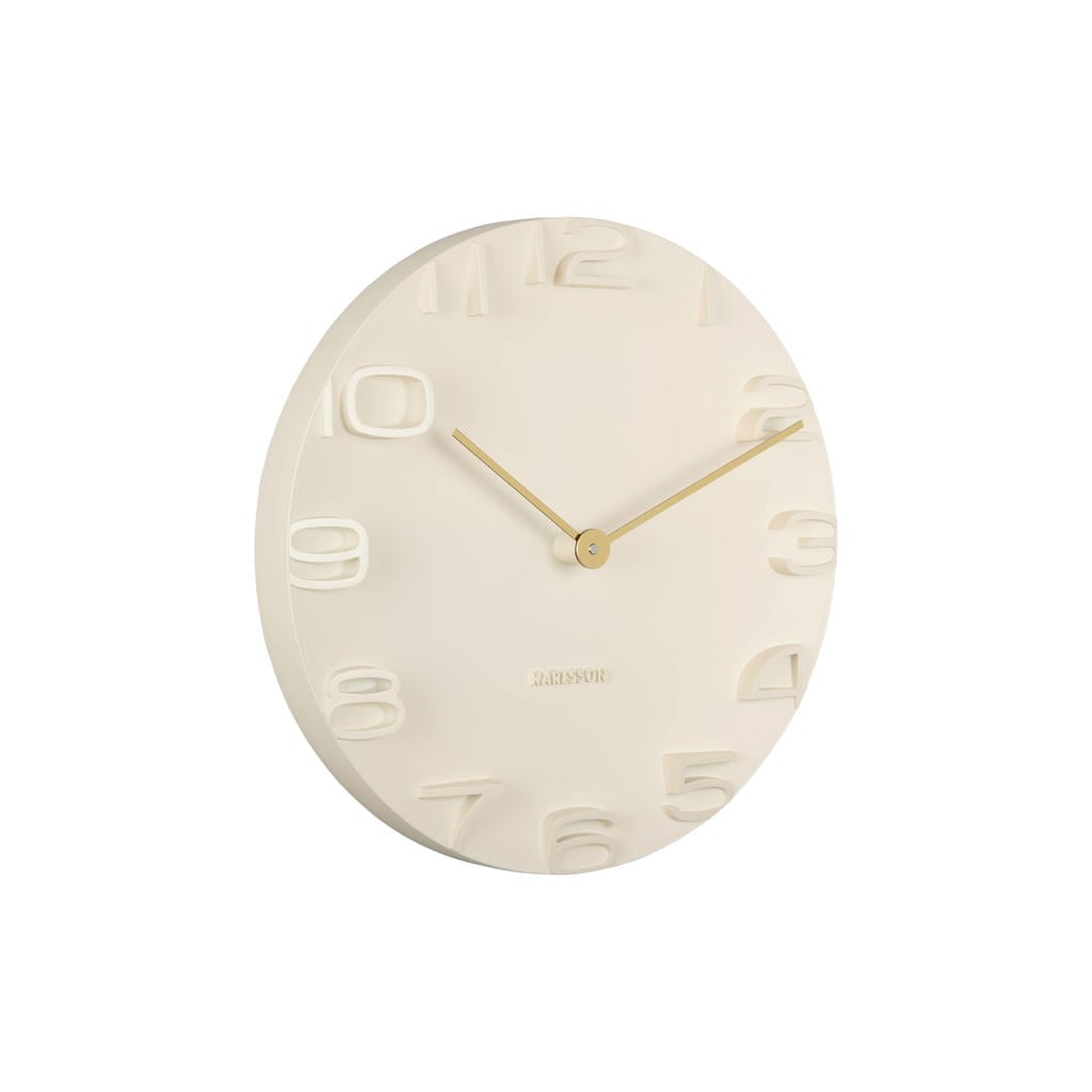 Karlsson wandklok Ø42 cm - gebroken wit