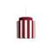 Leitmotiv Hanglamp Vienna Stripes - burgundy/gebrokenwit