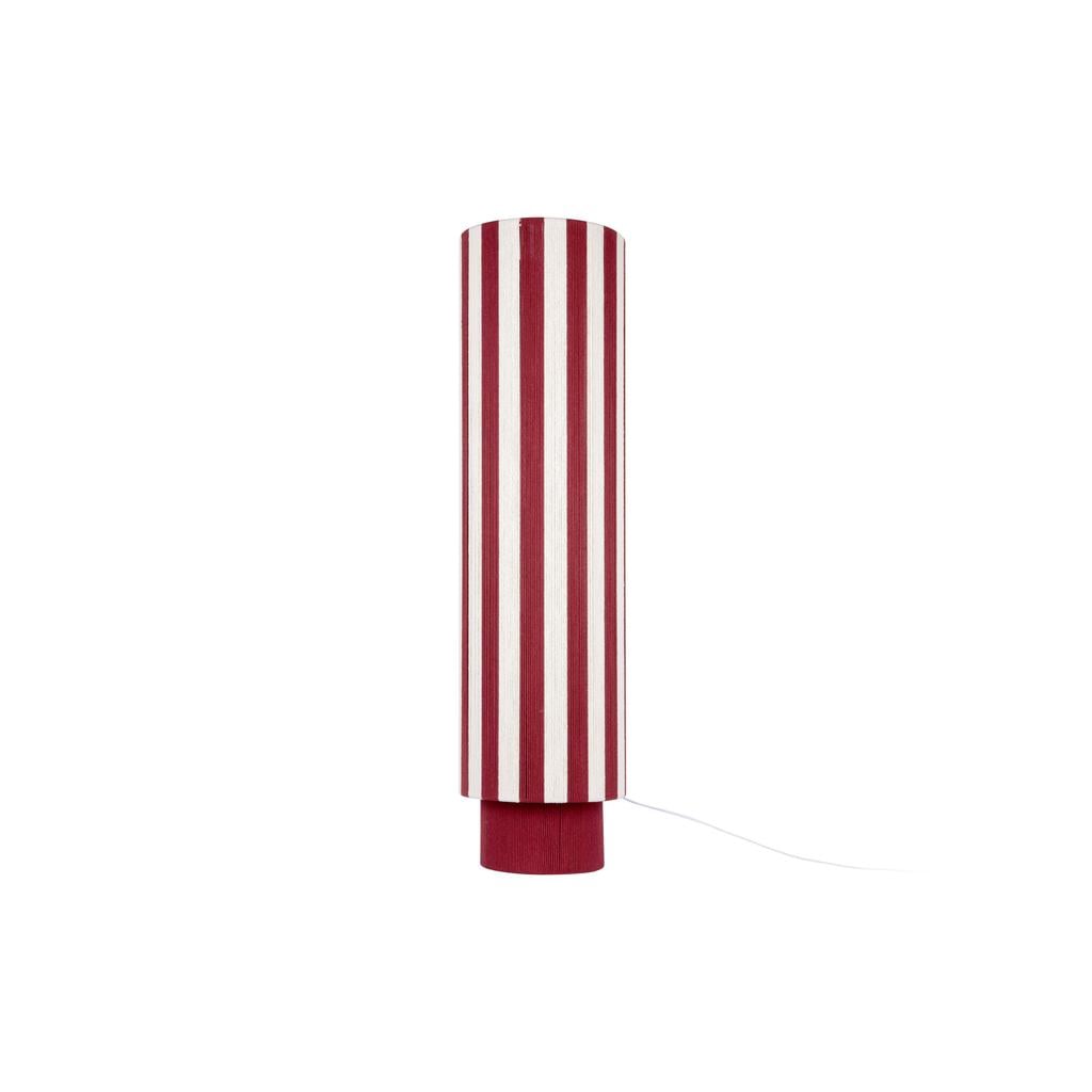 Leitmotiv Vloerlamp Vienna Stripes - burgundy/gebrokenwit