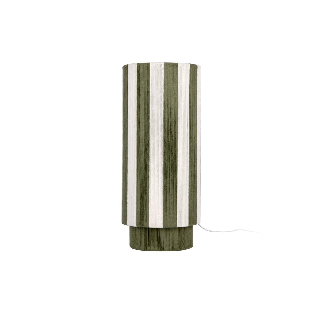 Leitmotiv Tafellamp Vienna Stripes - groen/gebrokenwit