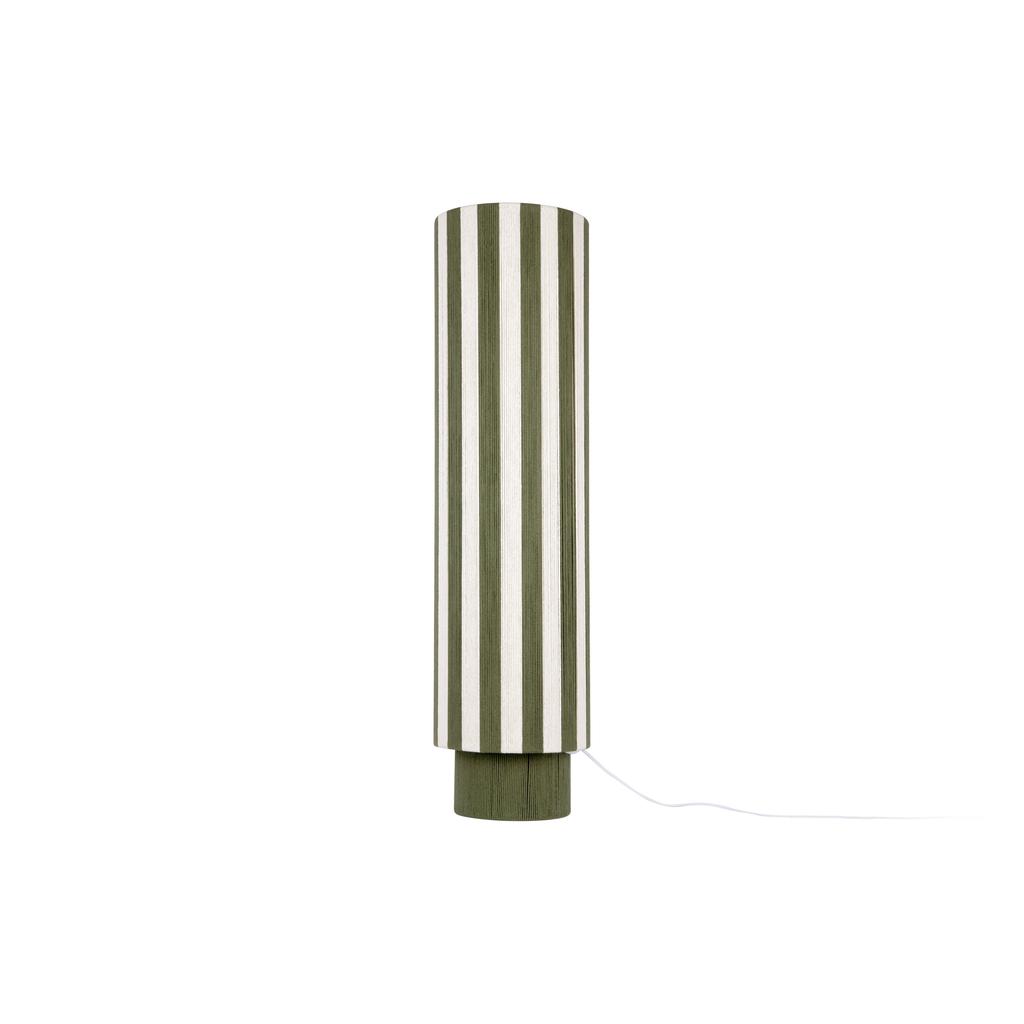 Leitmotiv Vloerlamp Vienna Stripes - groen/gebrokenwit