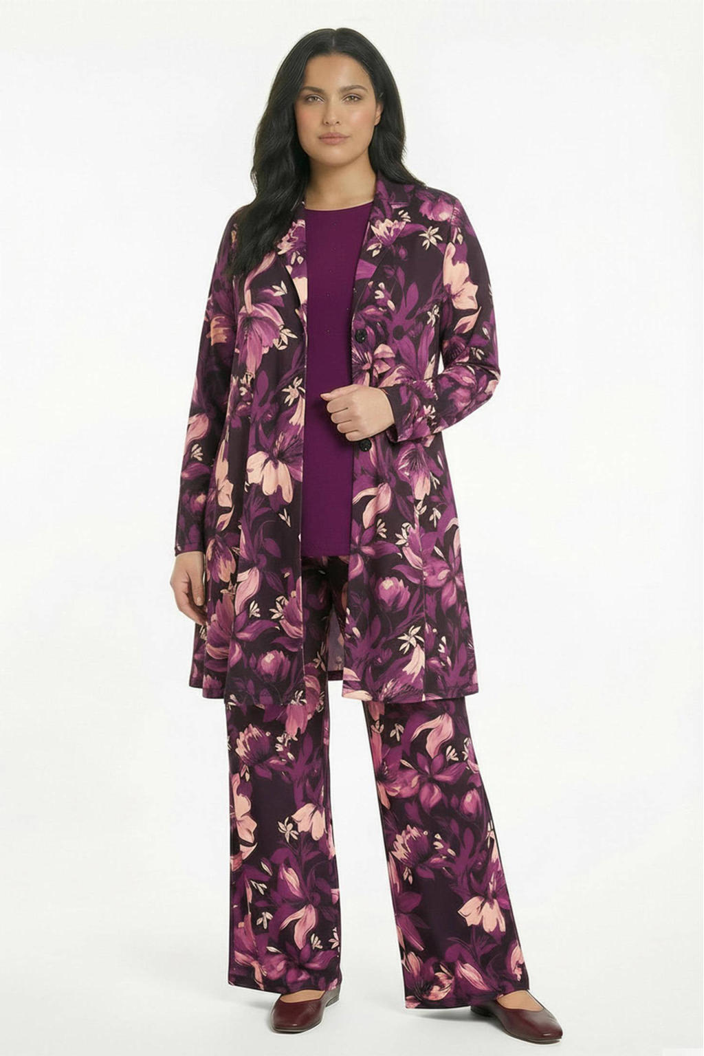 YOEK blazer Plus Size - paars