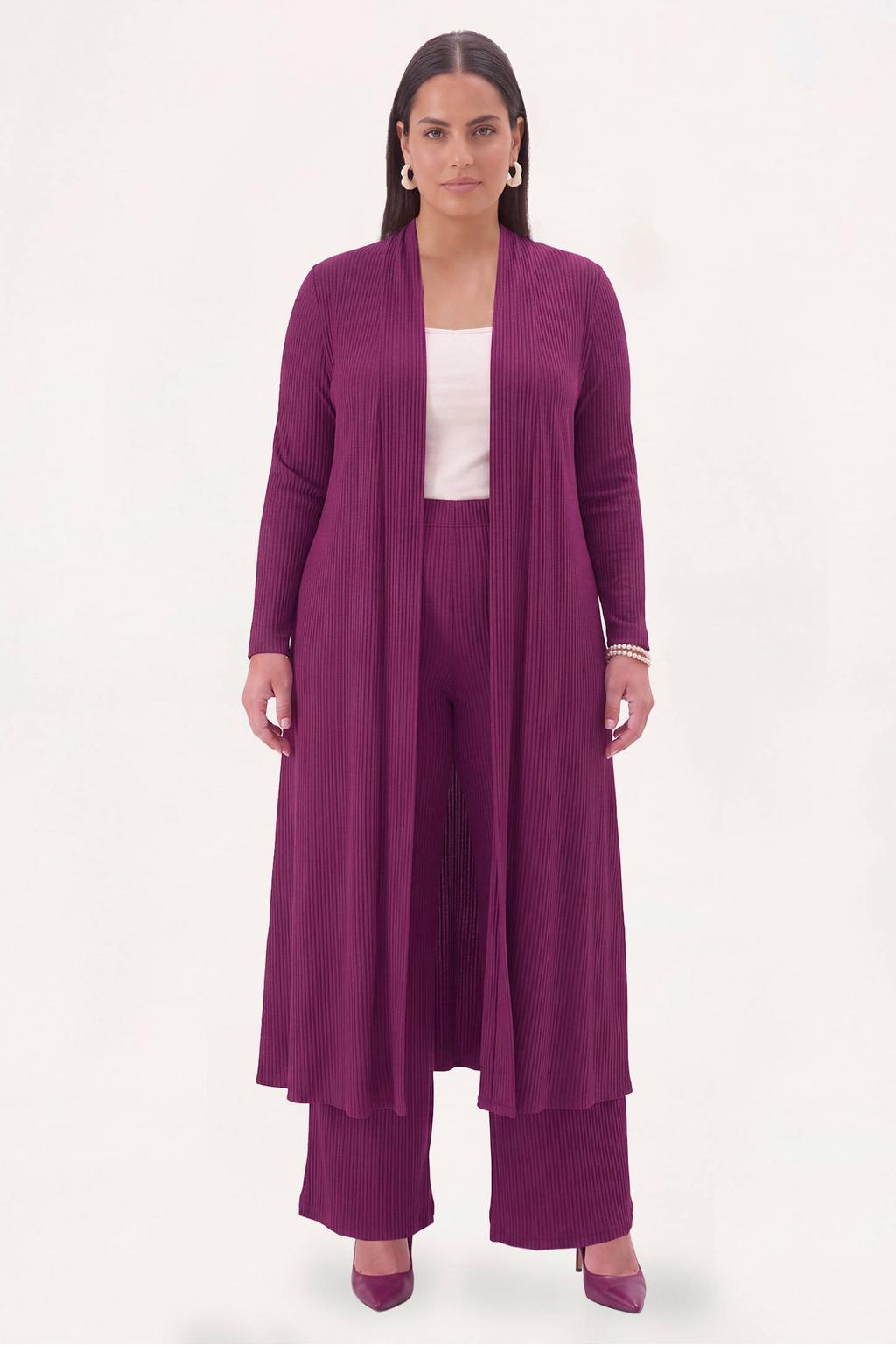 YOEK vest Plus Size - paars