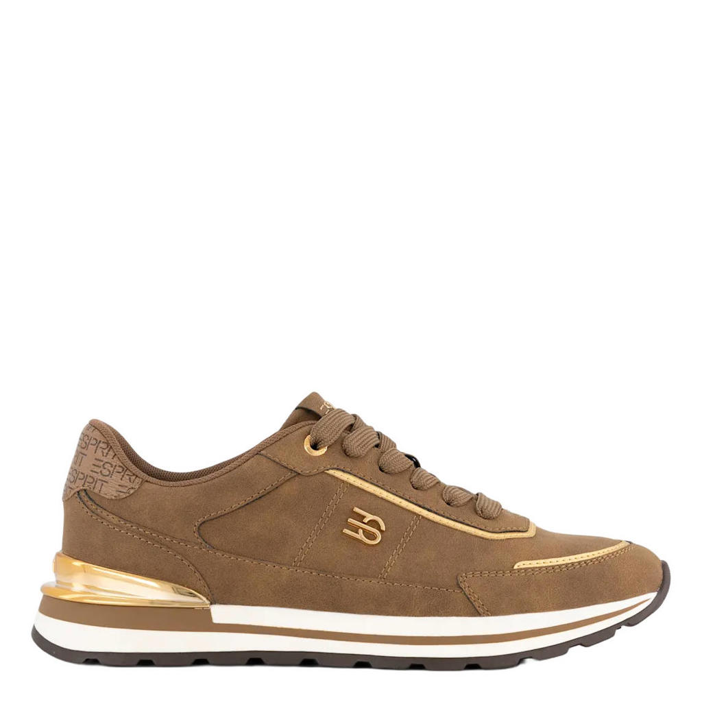 ESPRIT suèdelook sneakers - camel