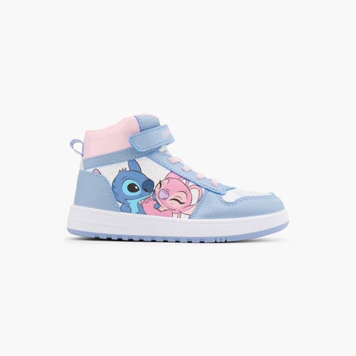Stitch sneakers lichtblauw