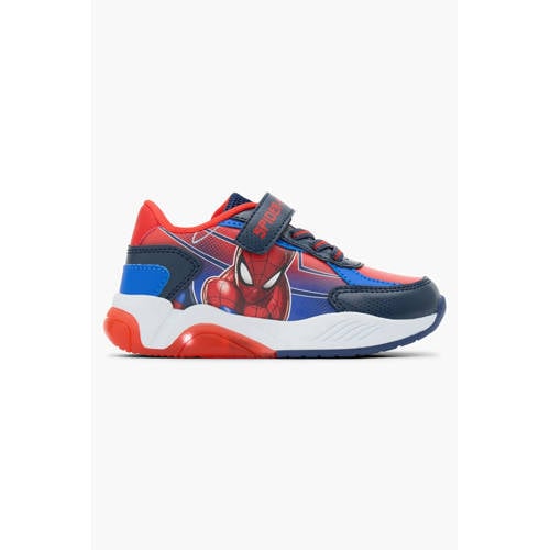 Spiderman sneakers met lichtjes blauw/rood