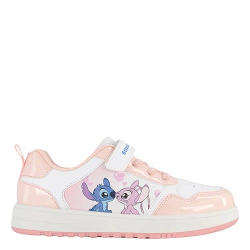 Stitch sneakers roze/wit