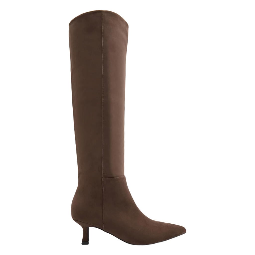 Catwalk suèdelook laarzen - bruin