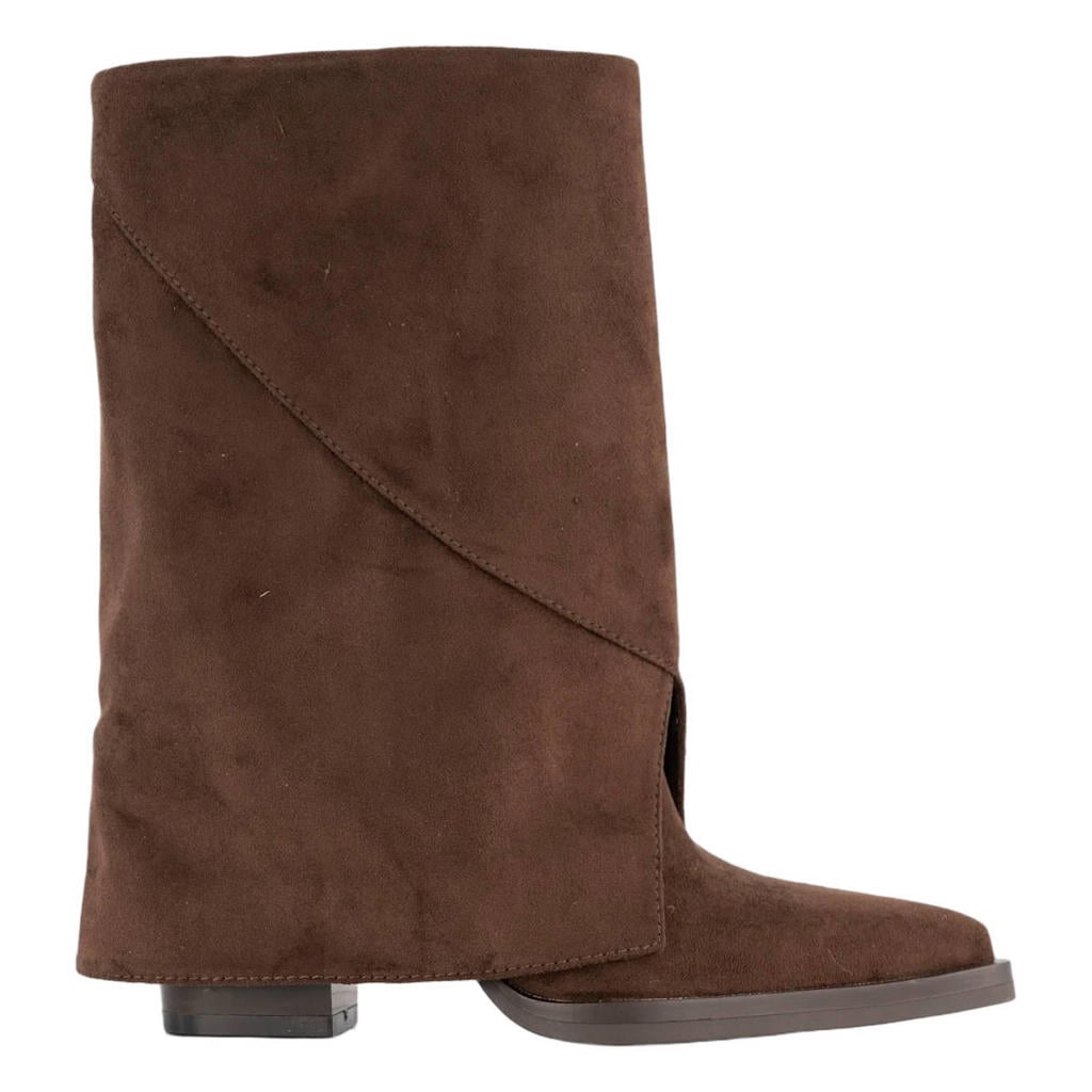 Bruine dames Graceland western suède laarzen -