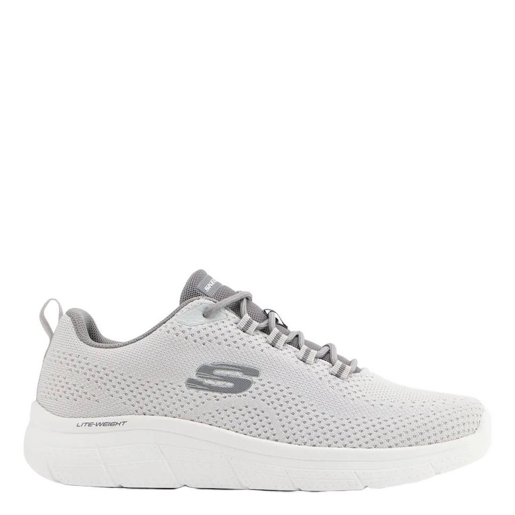Grijze heren Skechers Geno Max sneakers met logo -
