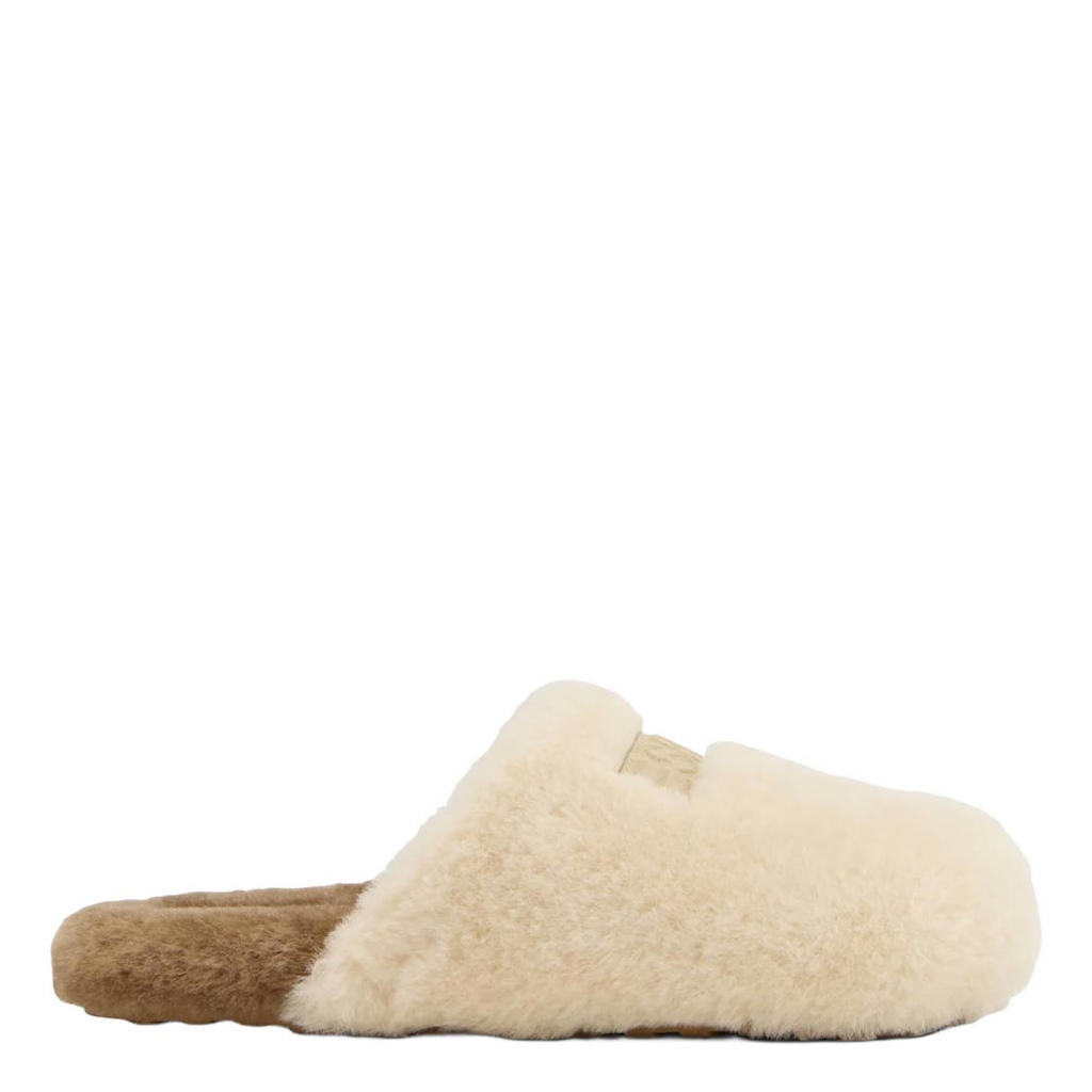 Ecru en beige dames ESPRIT pantoffels - van imitatiebont