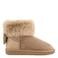 Graceland suède enkelboots met glitters - beige