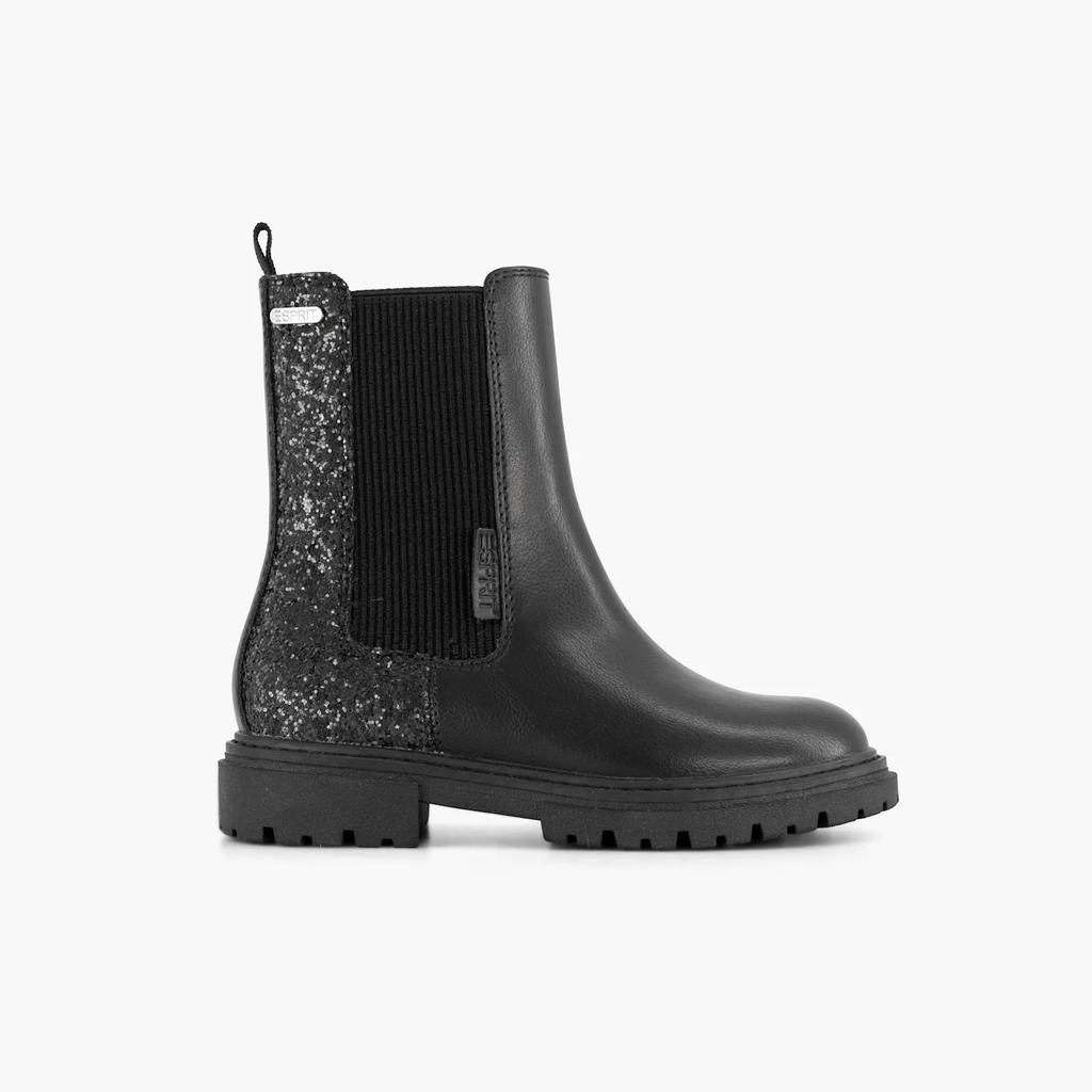 ESPRIT enkelboots met glitters en profielzool - zwart