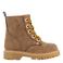 Graceland suèdelook enkelboots met profielzool - bruin
