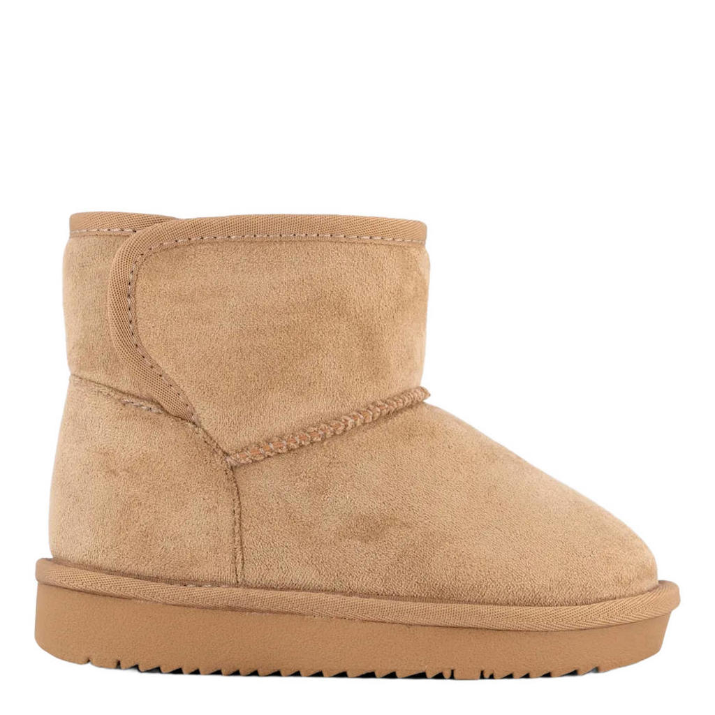 Camelkleurige meisjes Graceland suède enkelboots - met klittenband