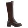 5th Avenue leren laarzen met profielzool - bruin