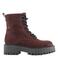 Graceland suède veterboots met profielzool - bordeaux