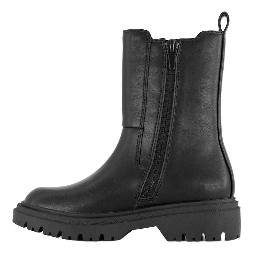 Graceland enkelboots met profielzool - zwart